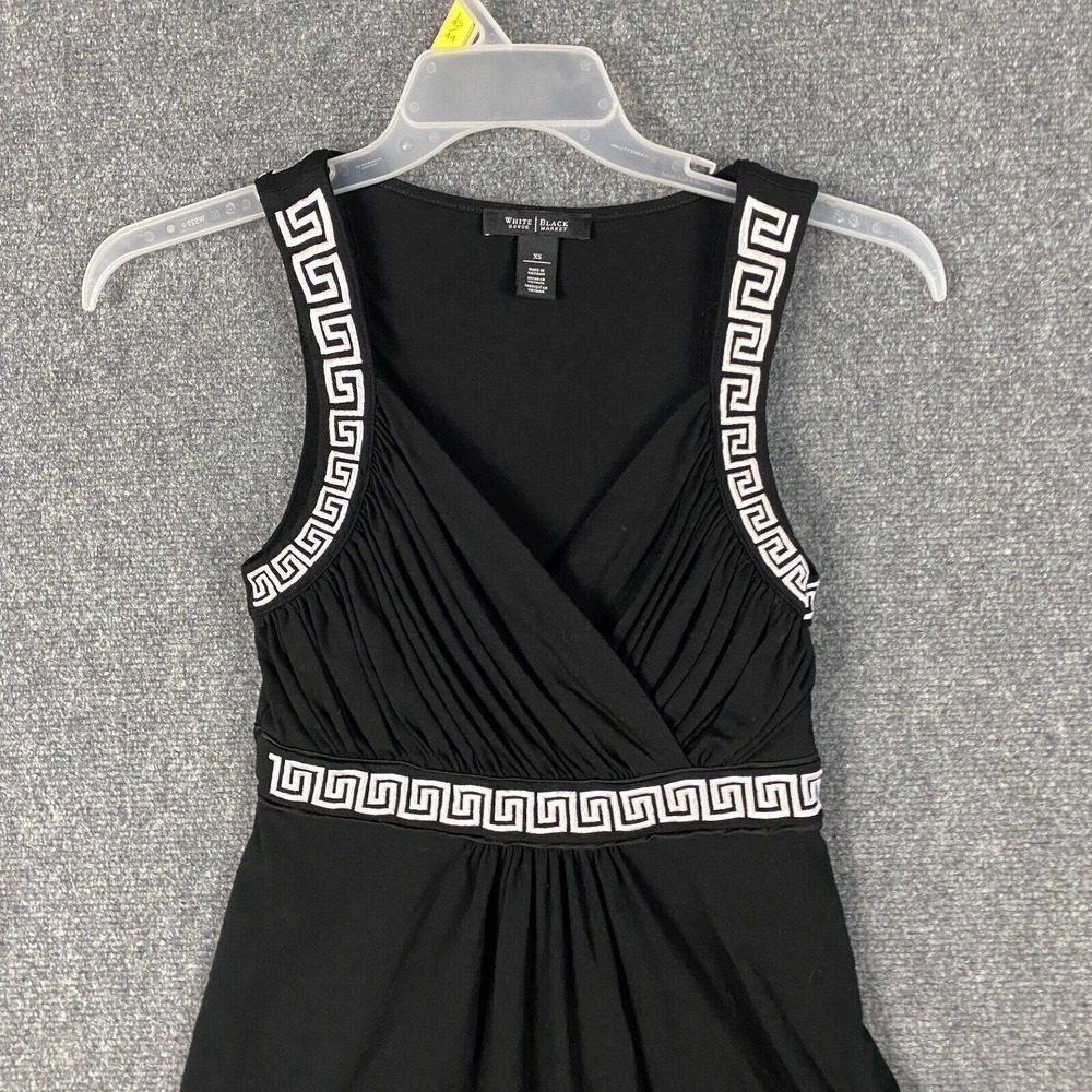 Banana Republic Wrap Dress Women's XS Short Rayon Blend Black - Picture 2 of 8